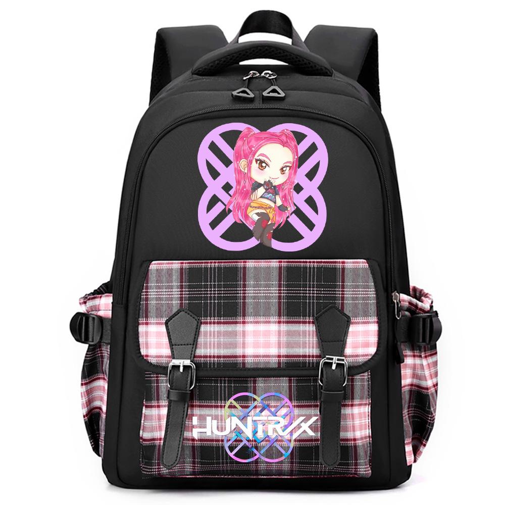 Anime K-Pop Printed Large Capacity Backpack for Teenger Student Girl Boy Schoolbag Bookbag Women Large Capacity Waterproof Travel Bag Kid Gift