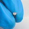 1 Stück G23 Titan Piercing CZ Stein Innen Gewinde Labret Monroe Lippenring Tragus Nagel Helix Ohrstecker 16G 18G Körperschmuck
