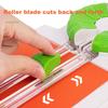 Paper Craft Edge Cutter 12-in-1 Multifunctional Scrapbooking Tool with Safety Design Turntable