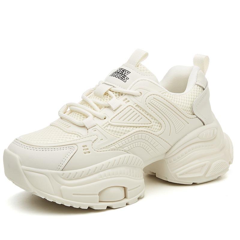 

Фабричная распродажа дышащих спортивных защитных кроссовок на шнуровке, повседневная обувь для женщин 37 белый