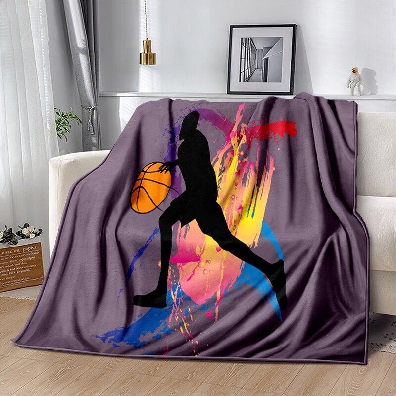 Fashion Basketball Blanket Custom Lightweight Thermal Insulation Blanket Sofa Blanket Bed Office  Blankets for Beds