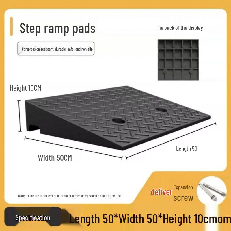 Heavy-Duty Electric Vehicle Curb Ramp Mat
