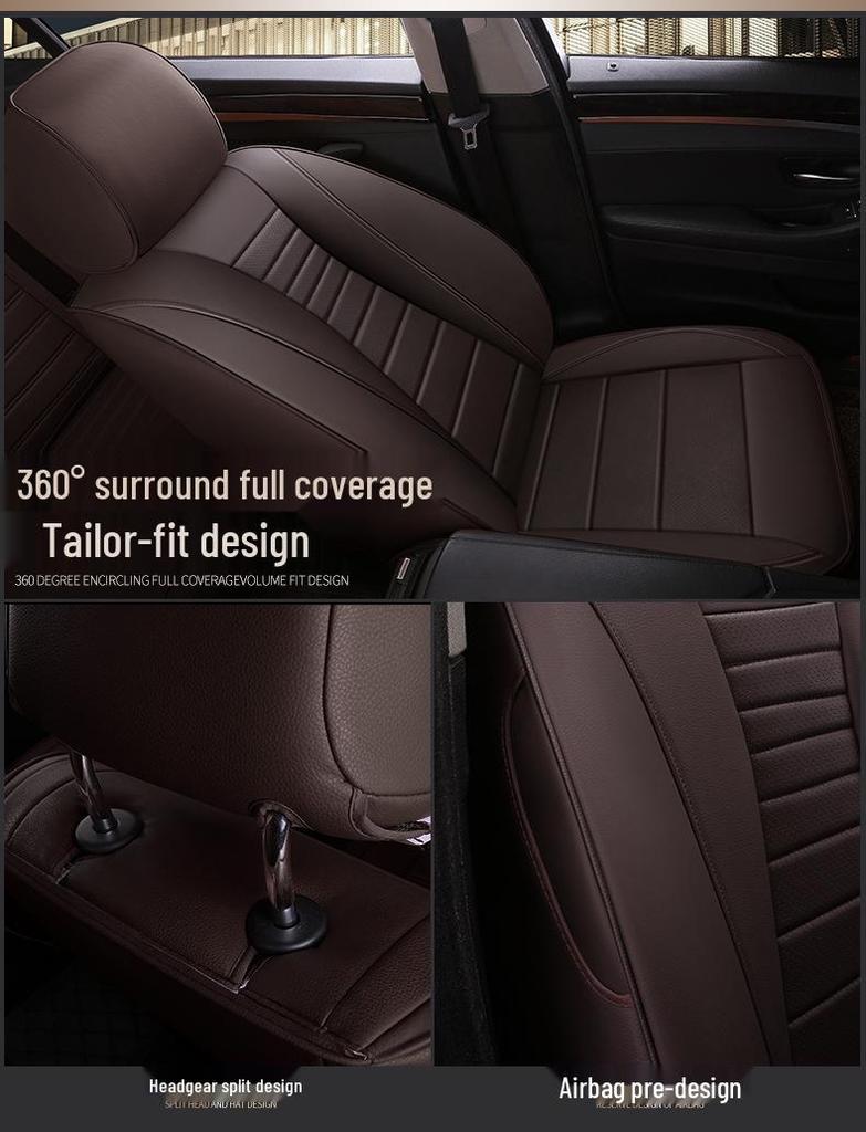 Leather Seat Cushion for BAIC Huansu H3f, Baojun 730, Wuling Hongguang: Full Surround