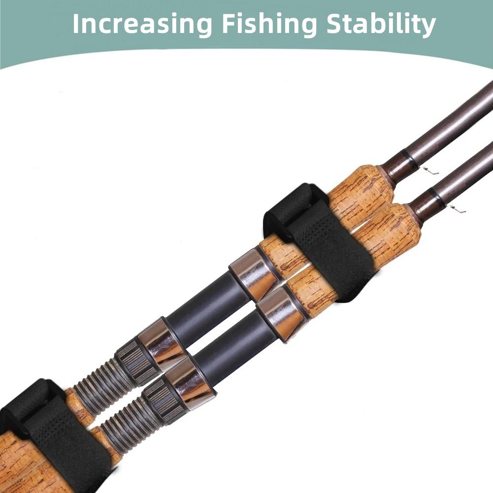 Hooked Velcro Velcro cable ties, fishing equipment, fixed rods, fishing rods/fishing nets, outdoor durable storage straps