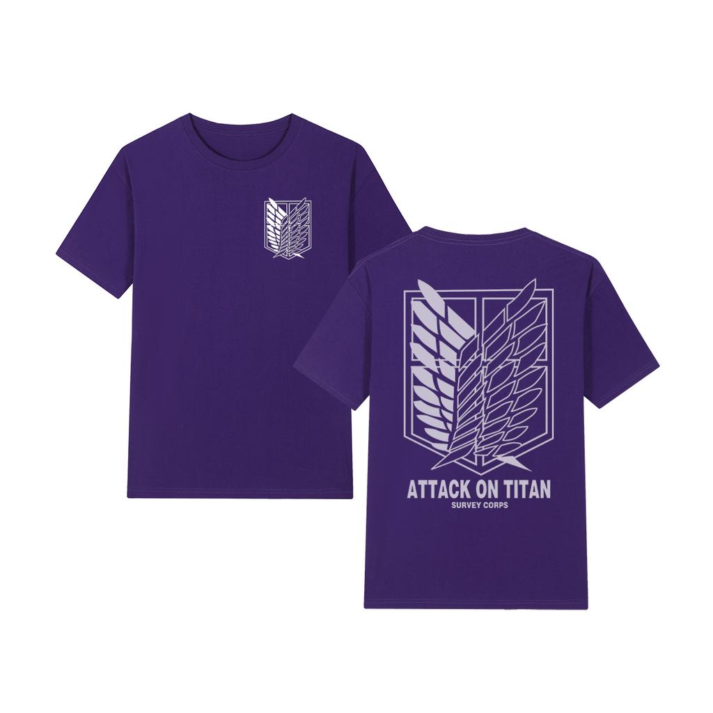 Attack On Titan Survey Corps Rival Levi Eren Yeager mikasa ackerUnisex Vintage Tshirt Cotton Unisex T shirt New Tee Tshirt Women Tops
