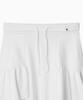 Ohesio Shirring Midi Banding Skirt, White