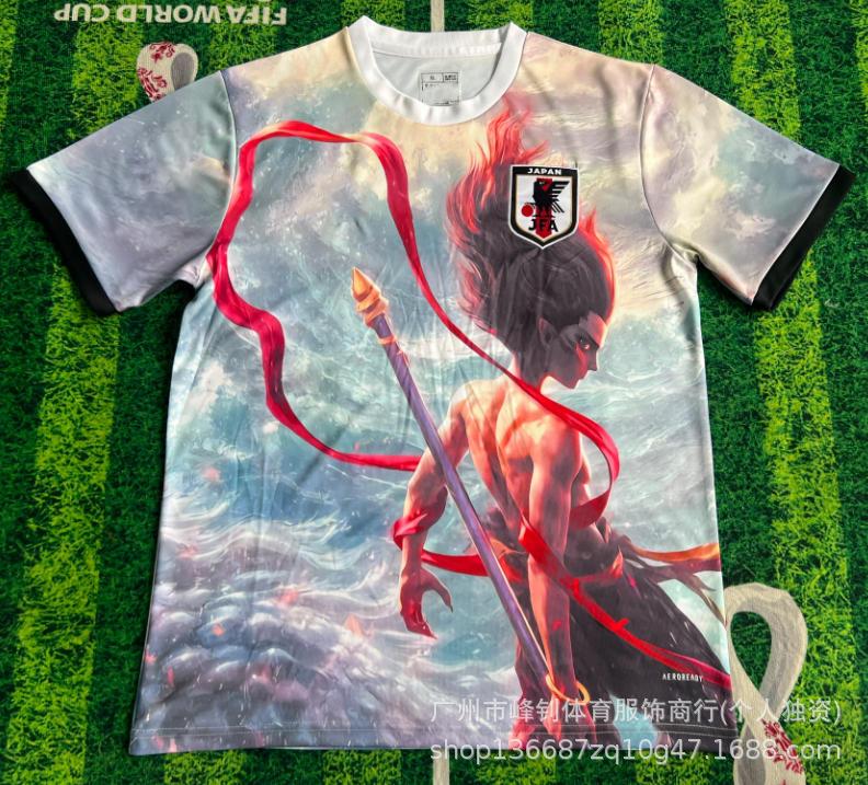 Maillot de football animé Coupe du Monde 2026, maillot thème dessin animé japonais, maillot de sport respirant pour l'entraînement