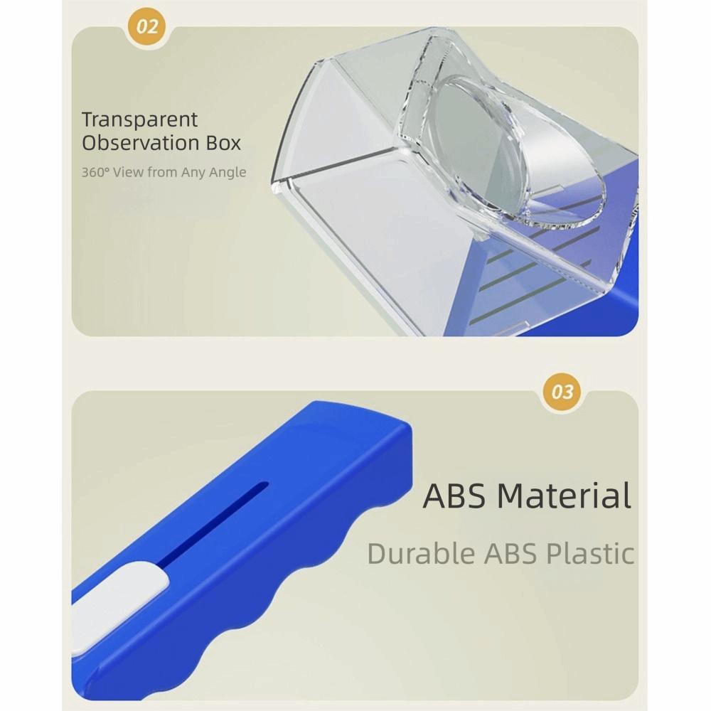 Reusable Tool Portable Insect Observer Push Type Contactless Bug Catching Tool Insect Observation