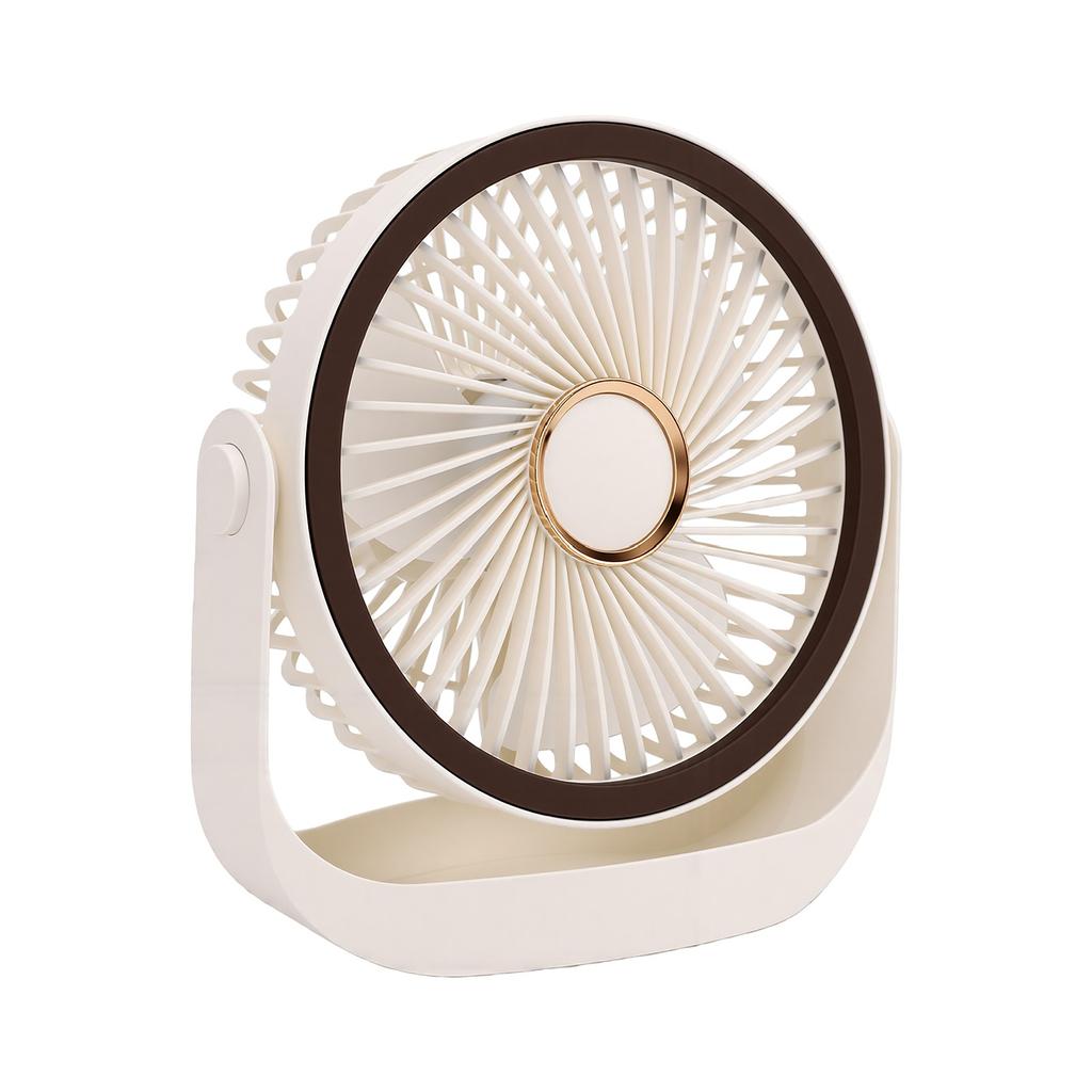 Rechargeable Desk Fan Quiet 360 Rotation 5 Speeds Wall Mountable Personal Fan USB Powered Battery Operated Type C for
