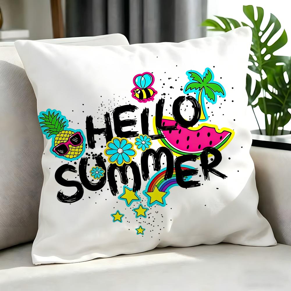 Pop PPop Art Text Cushion Cover Cushion Cover Set Pcs x x x Pillowcase Decorative Sofa Home Decor