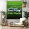 Seattle Seahawks Custom Your Name Wall Decor Tapestry Art For Pet Memorial Birthdaywedding Party Backdrop Family Gift
