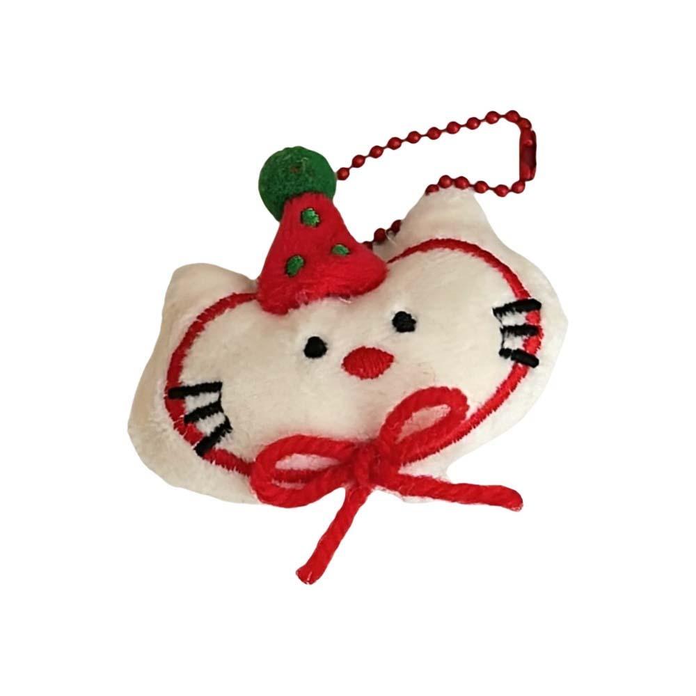 Animal Cat Plush Animal Keychain Puppy Cartoon Plush Pendant Dog Doll Plush Keyring  Travel
