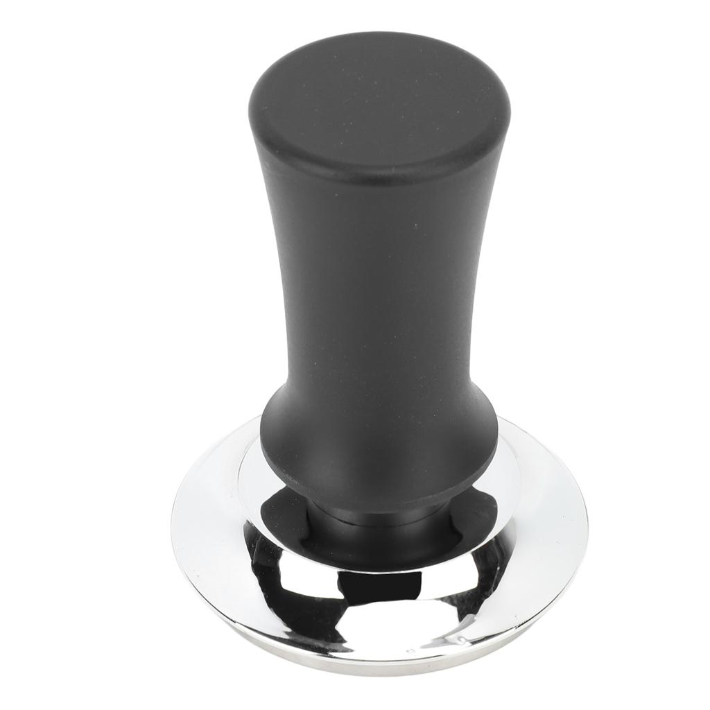 51mm Stainless Steel Coffee Tamper Flat Base Coffee Fine Powder Tamper with Balanced Spring Handle