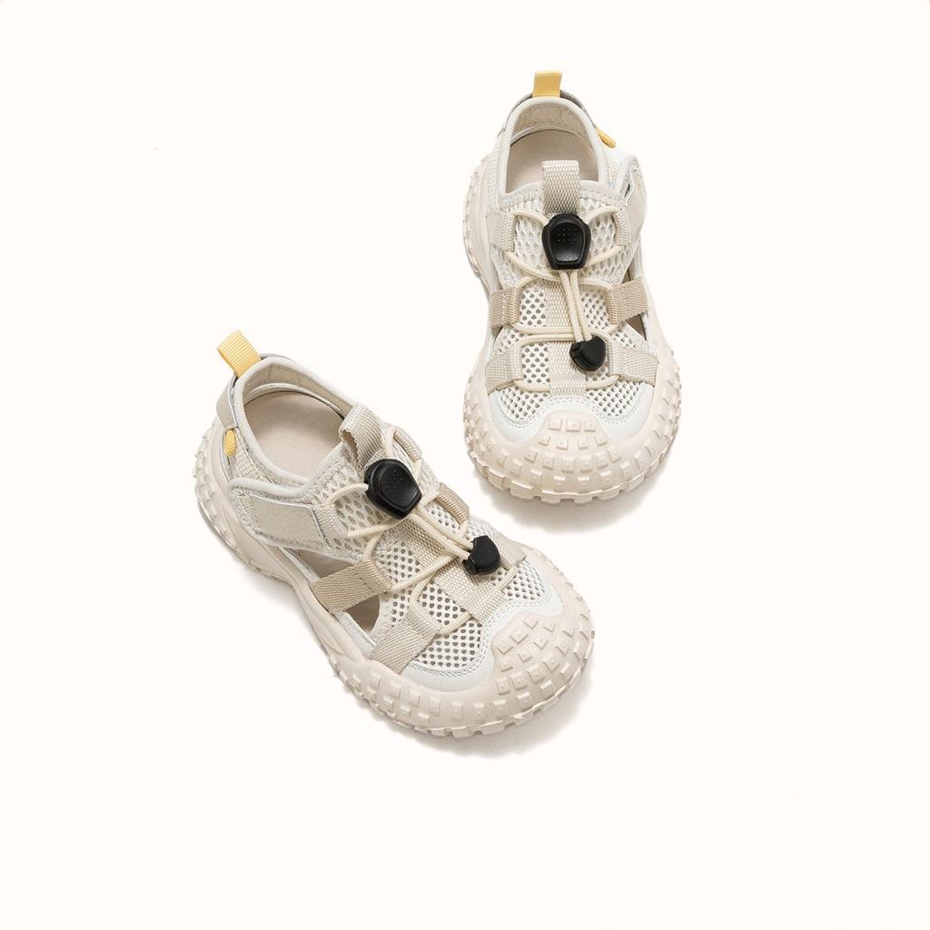 Boys net shoes 2025 summer new children's fashion hollow breathable lightweight sports sandals girls frame shoes