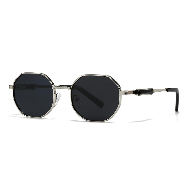 Trendy Sunglasses for Men Women Cross Border Export Polygonal Frame European American Street Style Instagram Influencer