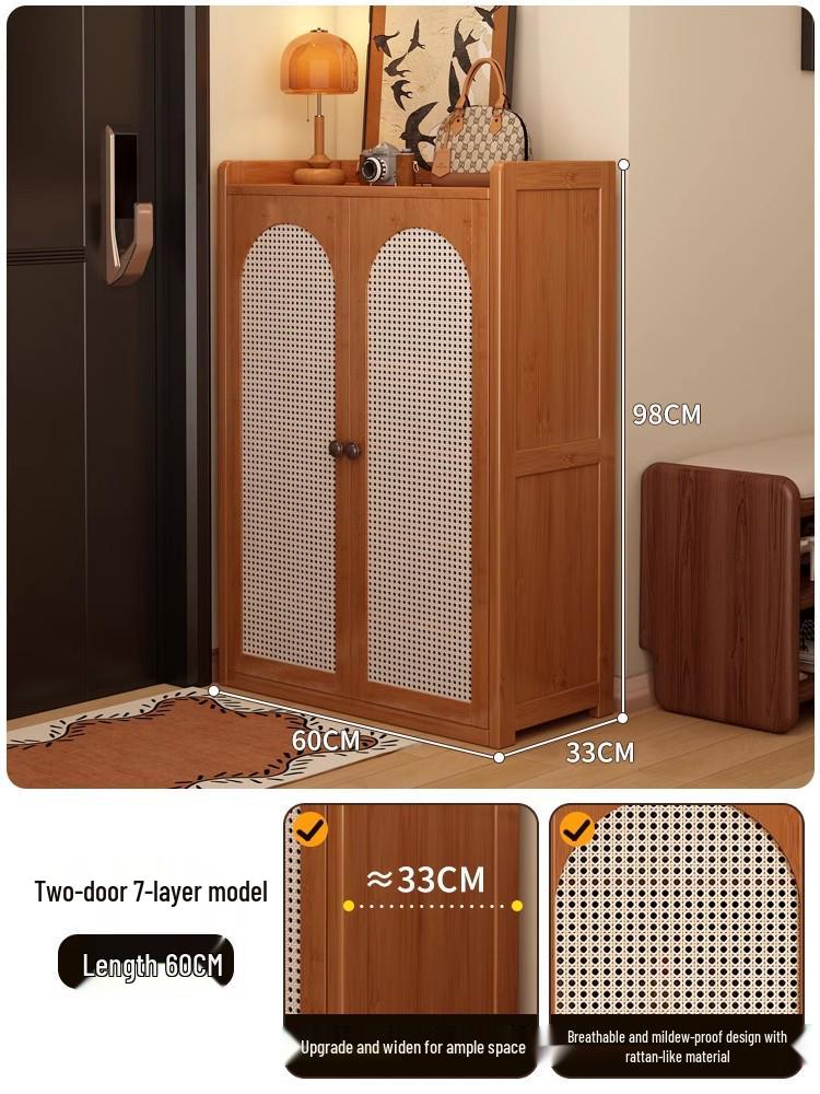 Large Capacity Narrow Vertical Shoe Cabinet for Entryway