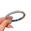 Geometric Zirconia Silver Bracelet For Women With Elegant Design For Office Wear