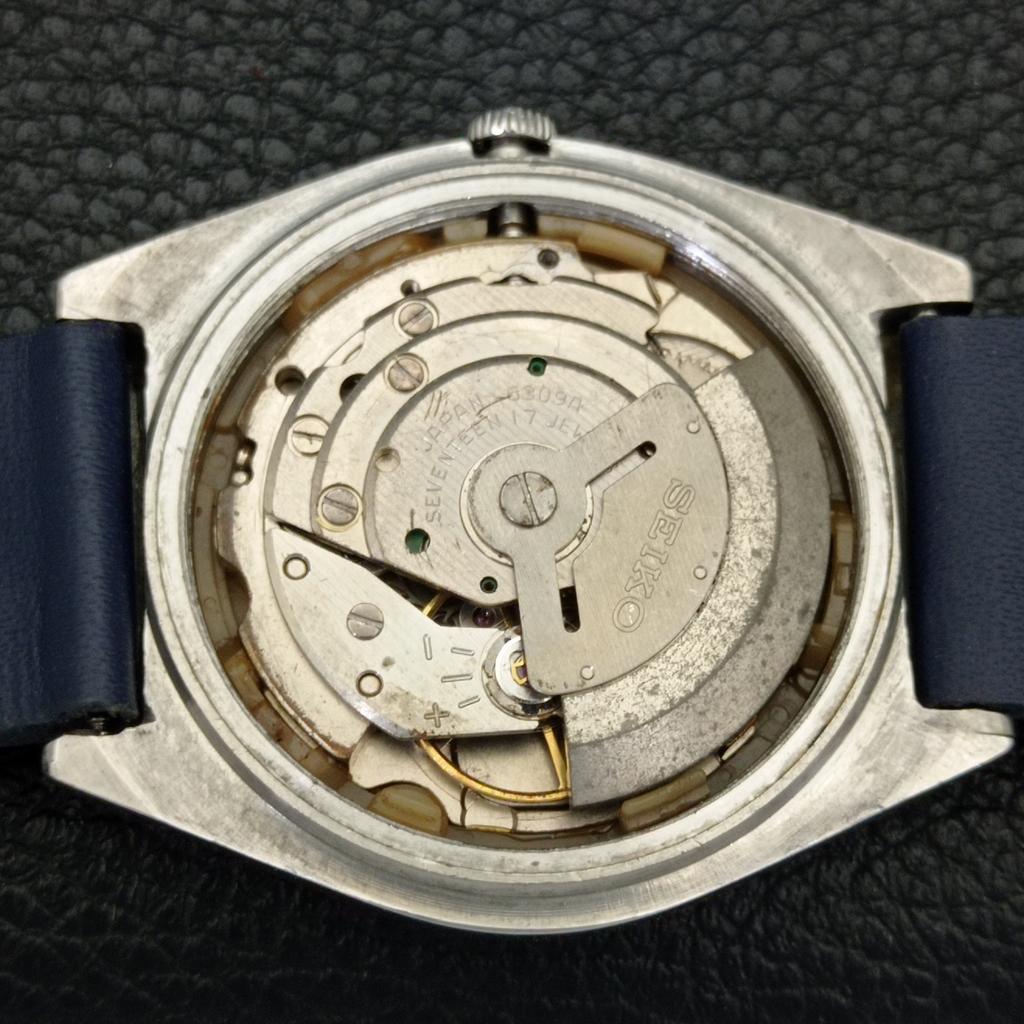 AUTOMATIC VINTAGE SEIKO JAPAN 6309A MENS SKY BLUE COLOR DIAL WATCH a701249-5 R206a-a701249