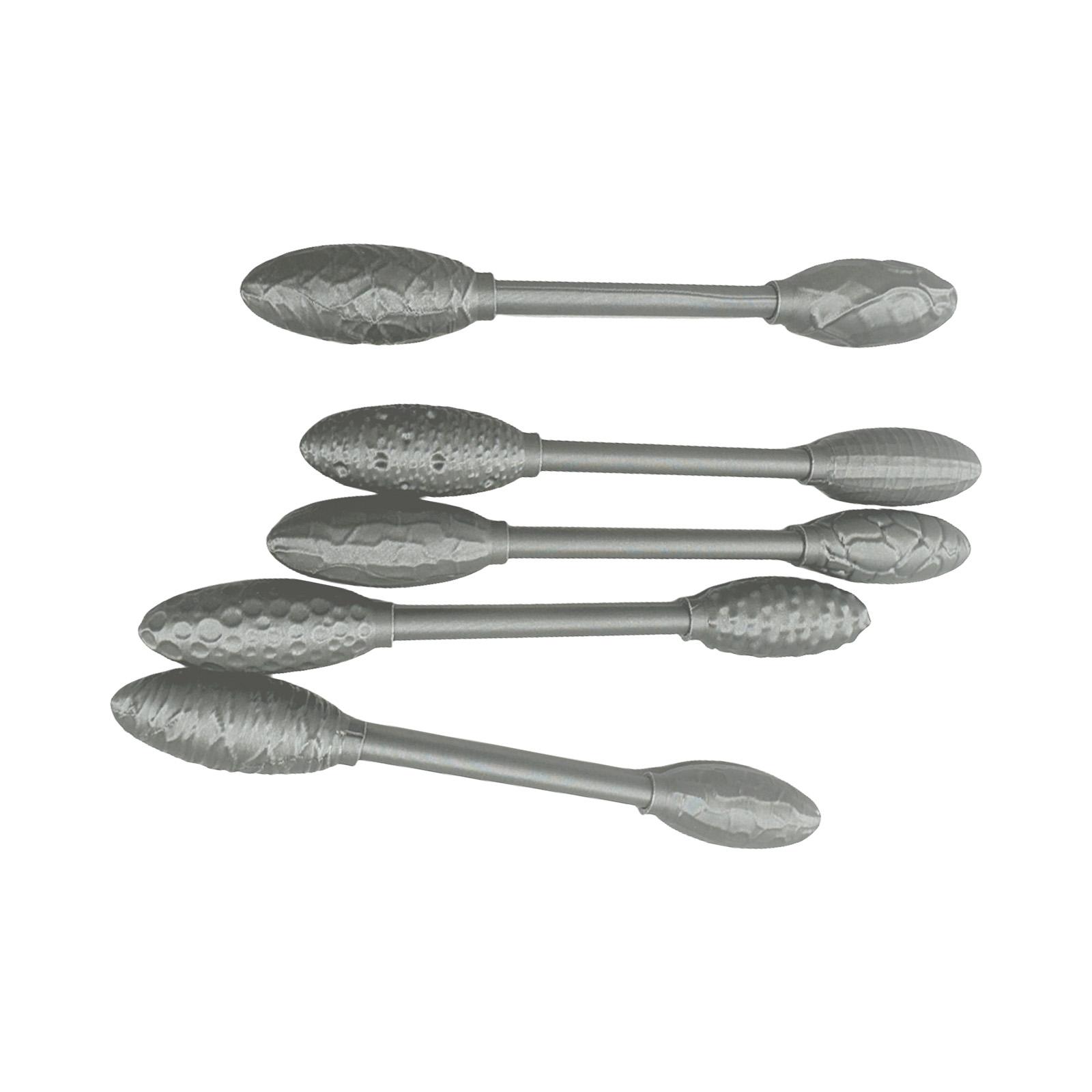 

Набор из 5 текстурных инструментов для глиняного искусства, текстурные палочки, двусторонние палочки для моделирования, овальные ролики для создания узоров на глине, наборы 3