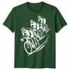 3 Cyclists Unisex T Shirt Cycling Bike Rider Cycle Gift Idea Graphic Tee