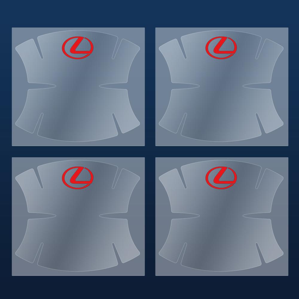 4/8pcs Car Door Handle Protector Stickers Vinyl Anti-Scratch Protection Auto Film For Lexus CT200h NX300h RX300 RX330 F Sport IS