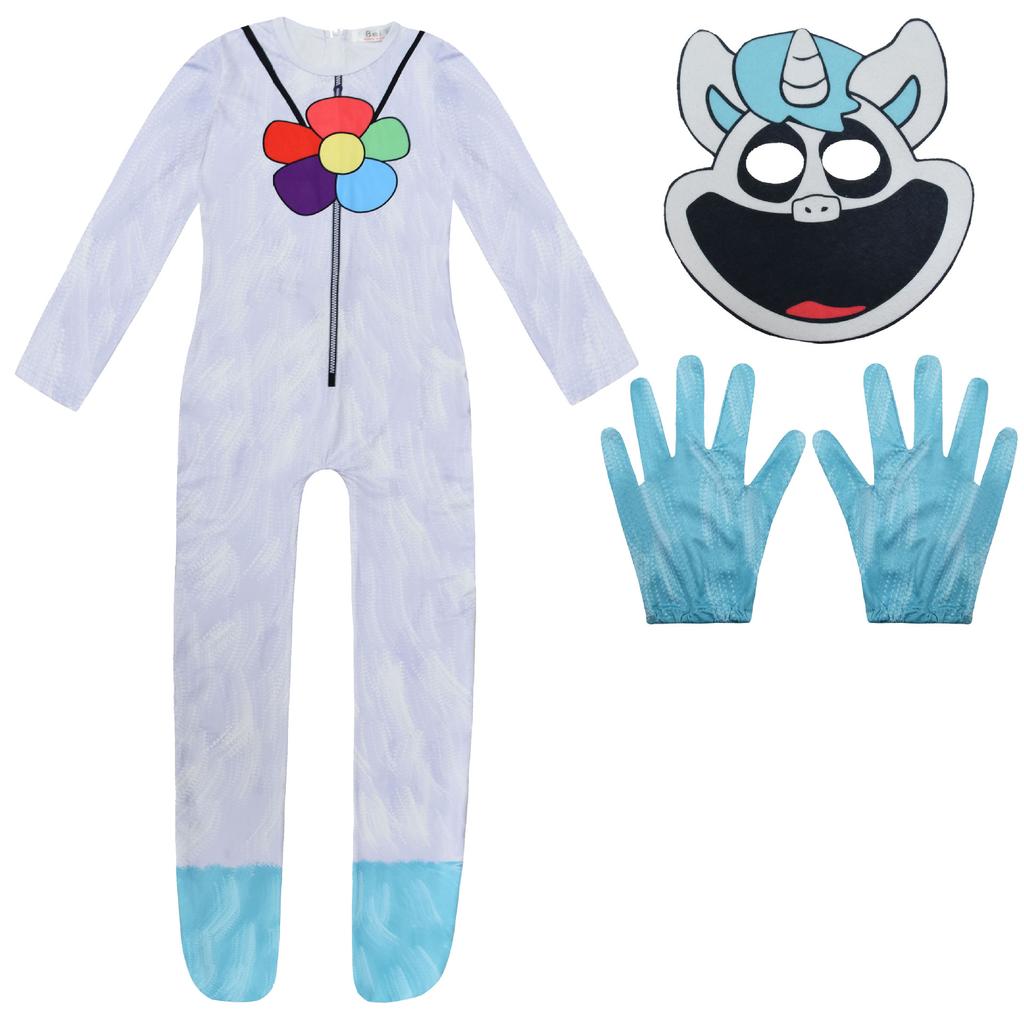 Smiling Critters Cosplay Kostuums Lachende KAT Nap Katnap Accion Jumpsuit Halloween Carnavalsfeest Verkleedpak Voor Kinderen Volwassenen