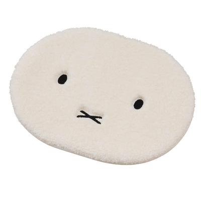 Senko Miffy Fluffy Face Accent Mat, Approx. 40 X 50 Cm, Ivory, 53271
