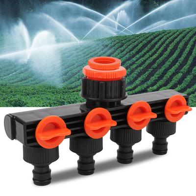 3/4" Watering Connector Distributor 4 Way Hose Splitters Valve Splitter Hose Pipe Tap Connectors For Water Pipe