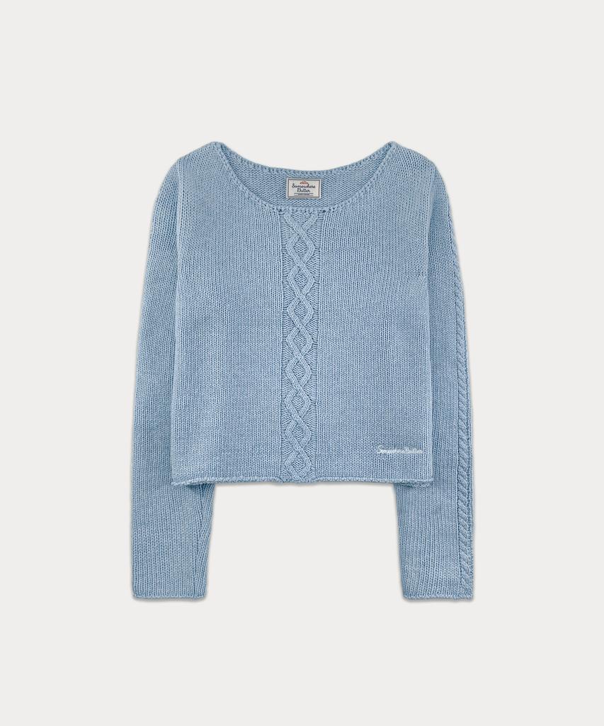 Sseomweeobeoteo Poy Wool Knit - Light Blue