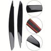 Car Headlamp Evil Eyelids Trim For BMW 1 Series E81 E82 E87 E88 2004-2013 Glossy Black Headlight Covers Eyebrows