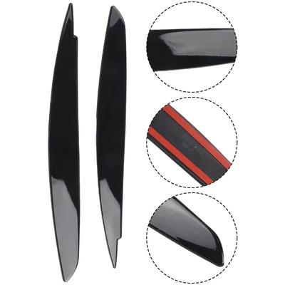 Car Headlamp Evil Eyelids Trim For BMW 1 Series E81 E82 E87 E88 2004-2013 Glossy Black Headlight Covers Eyebrows