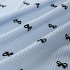 150x50cm Bow Printed Jacquard Elastic Knitted Fabric For T-shirts Pajamas ,Home Clothes,Children's Clothing DIY Clothing Fabric