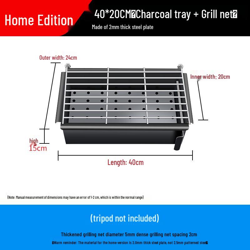 Outdoor Charcoal BBQ Grill