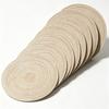 3Pcs European Style Round Cotton Gauze Placemats, Heatproof Non Slip Table Mats for Dining Table, Cup Coasters ZSY