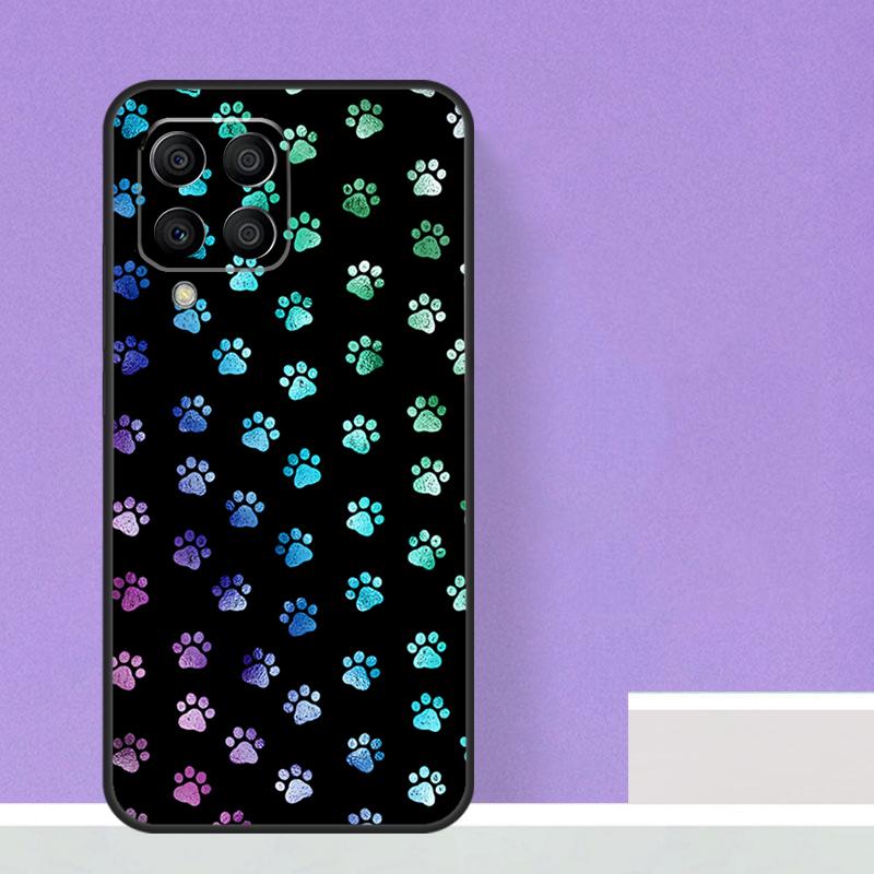 Cat Dog Paws Case For Samsung Galaxy M23 M20 M32 M52 M56 M16 M36 M54 M34 M14 M35 M55 M15 M11 M31 M13 M53