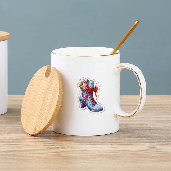 100 sztuk/worek naklejki świąteczne samoprzylepne wodoodporne pcv zdejmowane etui na telefon bagaż deskorolka Laptop księga gości naklejka dla dzieci materiały dla majsterkowiczów