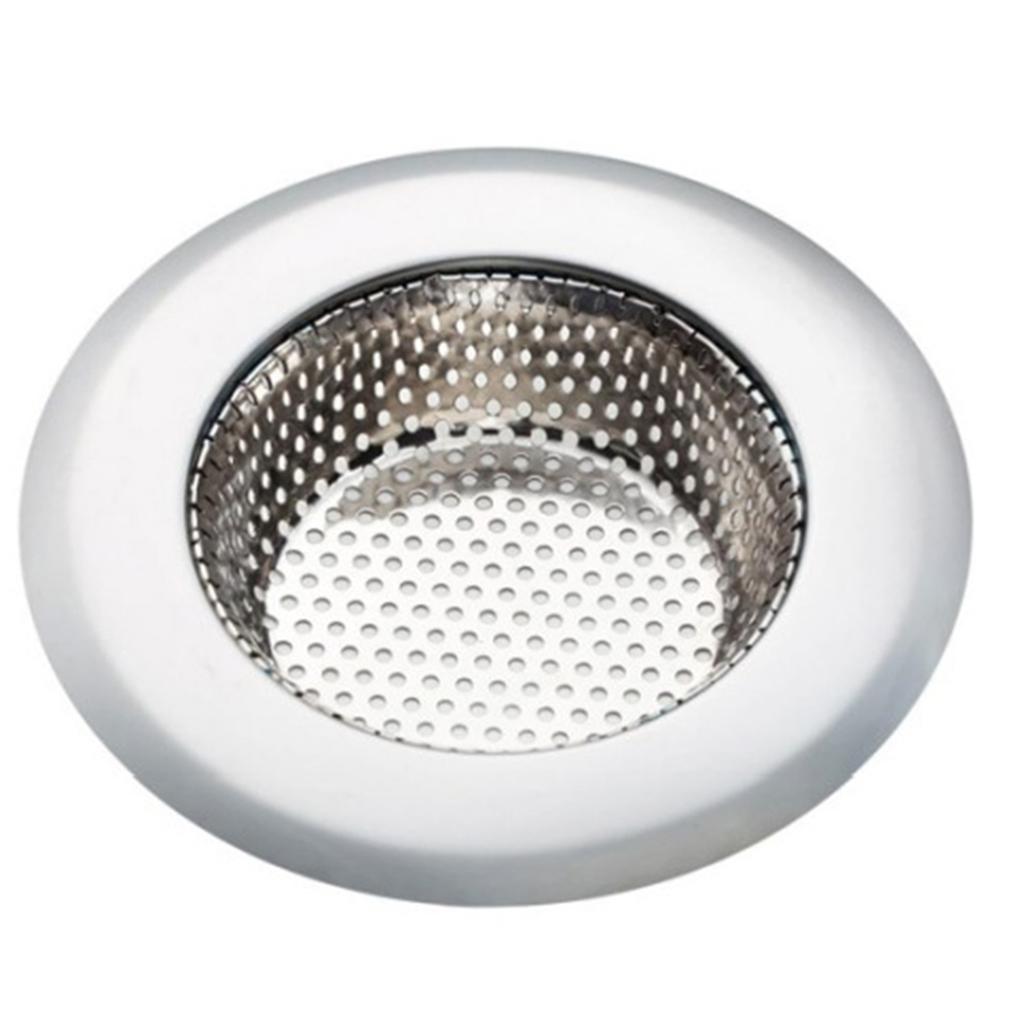 Portable Sink Strainer Mesh Drain Filter Stainless Steel Basket for Kitchen Bathroom Utility Basin Blocking Debris