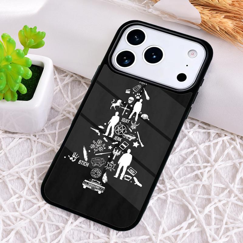Supernatural Symbol Shockproof Phone Case for iPhone 17 Air 16e 15 11 12 14 13 Pro Max Cover Coque