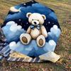 1PC Bear Clouds Umbrella-8-Rib Reinforced, Automatic Open, Lightweight & Durable, Fashion Accessory for Outdoor, J0344