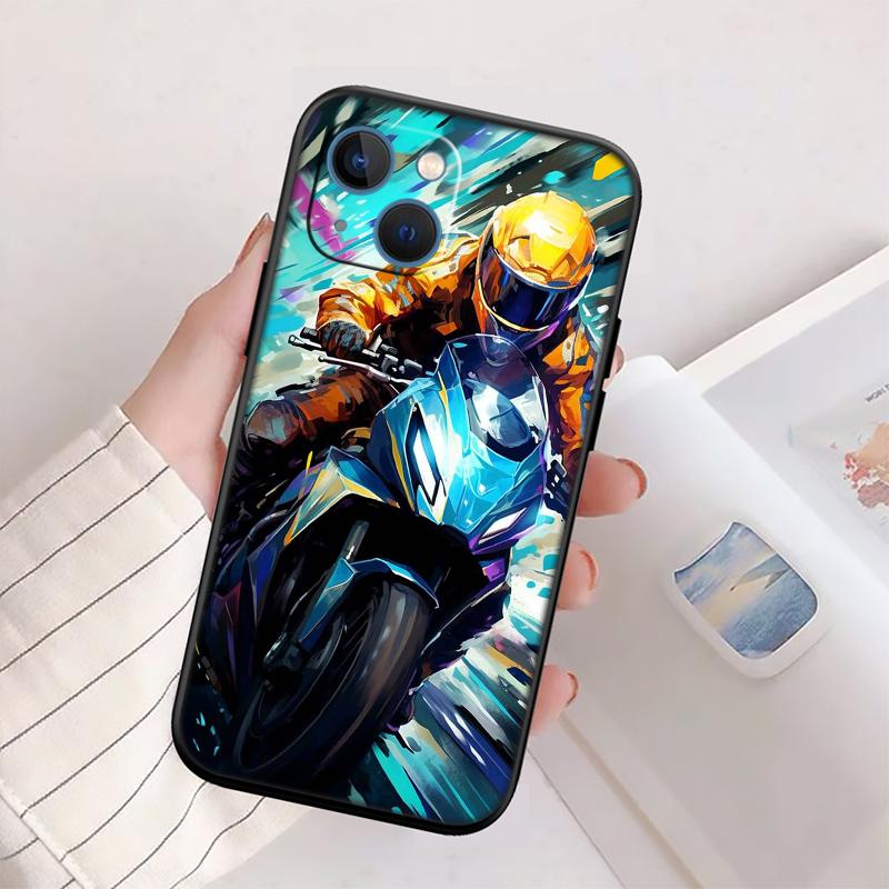 Motorcycle Racing Phone Case for OPPO A40 A60 A80 A15 A16 A16K A12 A17 A17K A54 A54S A53 A53S A55 A56 A57 A98 F23