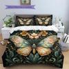 Butterfly in Flower Bushes  Pattern Bedding Quilt Set Quilt Cover Pillowcase Home Decoration  Gift (1 * duvet cover + 2 * pillowcase, without core)