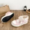 Frühling Herbst Damen Leinenschuhe Hoher Schaft Damen Flache Leinenschuhe Schnürung Student Sportliche Schuhe Mädchenschuh