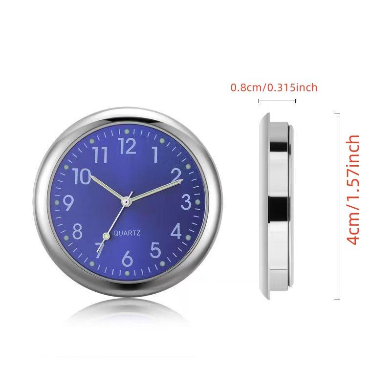 Auto Uhr Leuchtende Auto Ornament Mini Autos Interne Stick-Auf Digital Uhr Mechanik Quarz Uhren