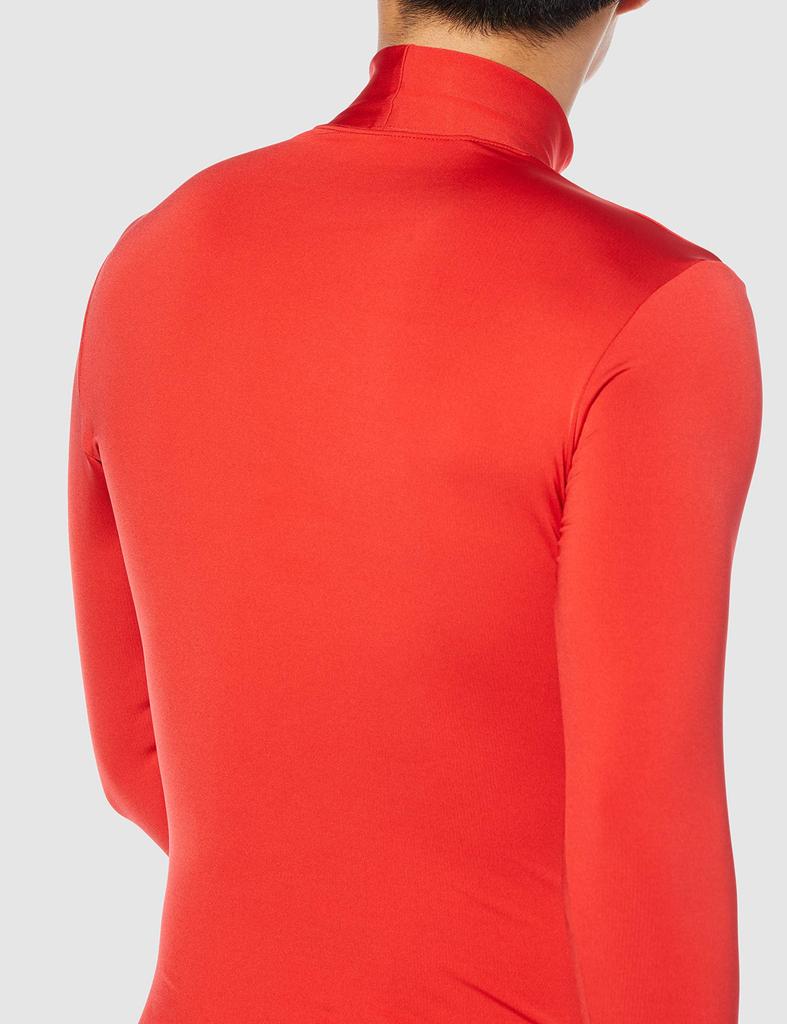 Mizuno Bio Gear Shirt HN Training XL Fleece-Lined Wear, 32MA0500, Men's, Red/White,