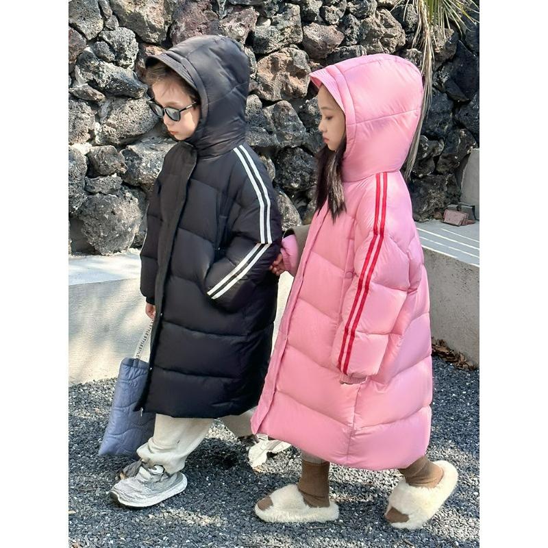 Children's Down Jackets Winter Men's and Women's Children's Mid-length Down Jackets for Older Children