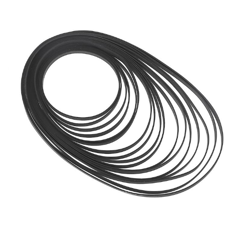 5PCS 5mm Flat Belts Folded Rubber Belt 47-150mm for Recorders CDROM Video Machines DVDs Drive