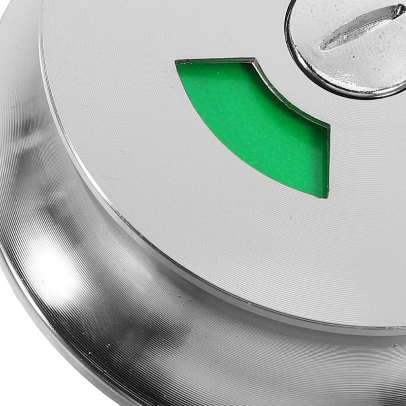 Privacy Indicator Lock Steel Bathroom Door Handle with Easy Installation Commercial Restroom Lock for Home & Office Use