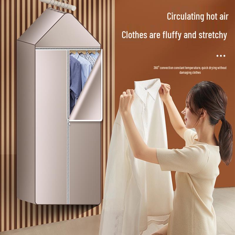 Compact Multifunctional Dryer: Quick Dry for Shoes, Clothes, and Blankets with Dust Mite Removal for Home and Dorm Use.