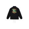 Li Ning X Disney Skateboard Series Logo Letter Print Animal Pattern Polo Button Jacket Men Jackets Black AFDS459-3