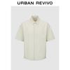 Men's Casual Lapel Drawstring Shirt